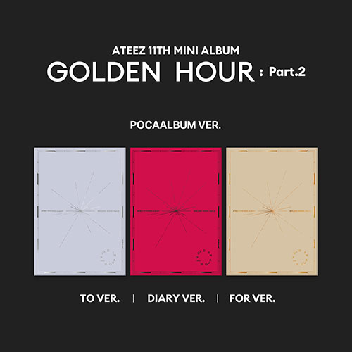 Album ATEEZ GOLDEN HOUR Part.2 Mini Vol.11 version Pocaalbum digital QR code couverture Hallyu Spot