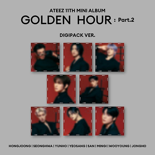 Album ATEEZ GOLDEN HOUR Part.2 Mini Vol.11 version Digipack 8 modèles couverture Hallyu Spot