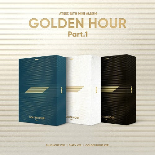 Album ATEEZ GOLDEN HOUR Part.1 Mini Vol.10 photobook 3 versions couverture Hallyu Spot