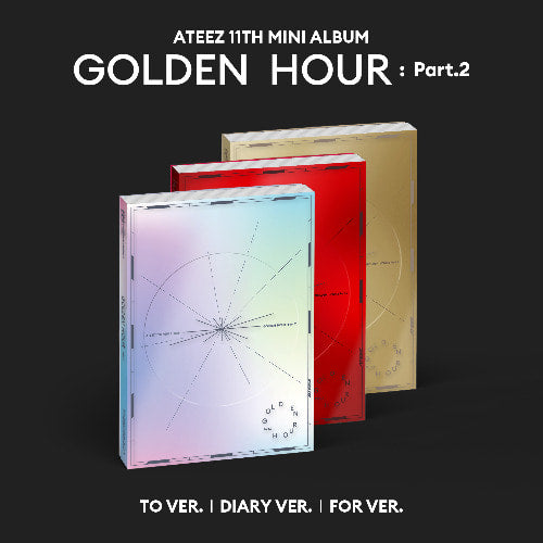 Album ATEEZ GOLDEN HOUR Part.2 Mini Vol.11 photobook 3 versions couverture Hallyu Spot
